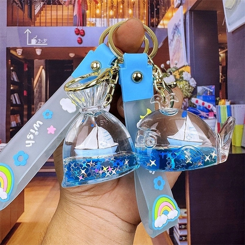 Cartoon Style Star Arylic Unisex Bag Pendant Keychain