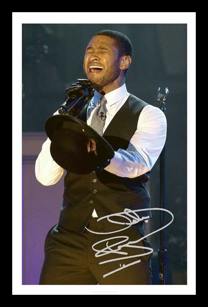 Usher Autograph Signed & Framed Photo Poster painting 4