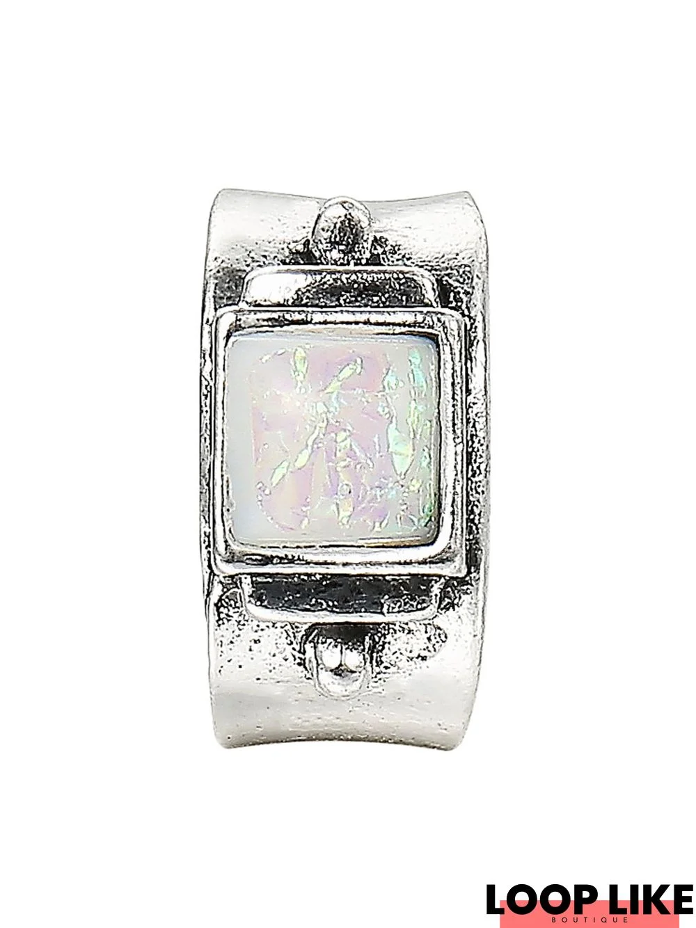 Retro Moonstone Inlay Wedding Anniversary Alloy Ring