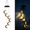 Moon Wind Chime Lamps Windbell Pendant Light LED Hanging Home Garden Decor