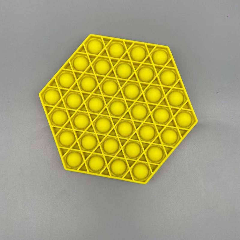 

Hexagon Orange - Pop It Fidget Toy, Yellow, 501 Original