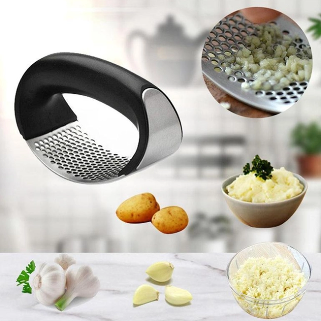 Stainless Steel Garlic Presser