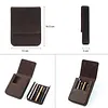 Handmade Crazy Horse Leather Pen Case &ndash; Magnetic Drawer-Style Organizer for Multiple Fountain Pens
