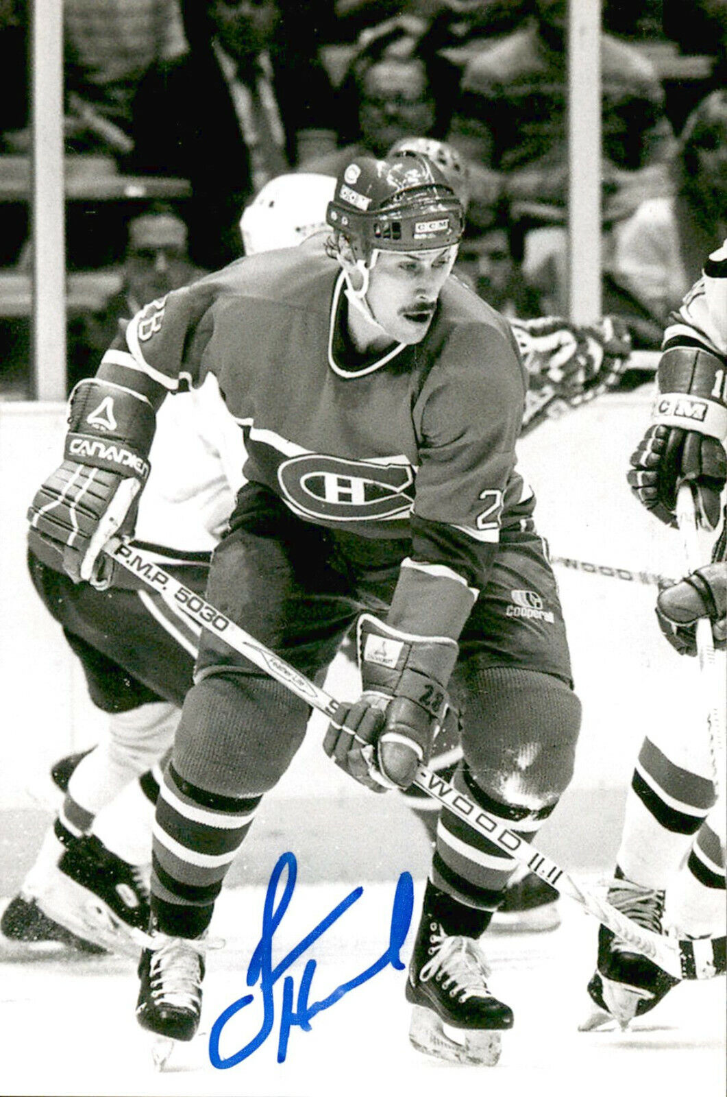 Jean Hamel SIGNED autographed 4x6 Photo Poster painting MONTREAL CANADIENS