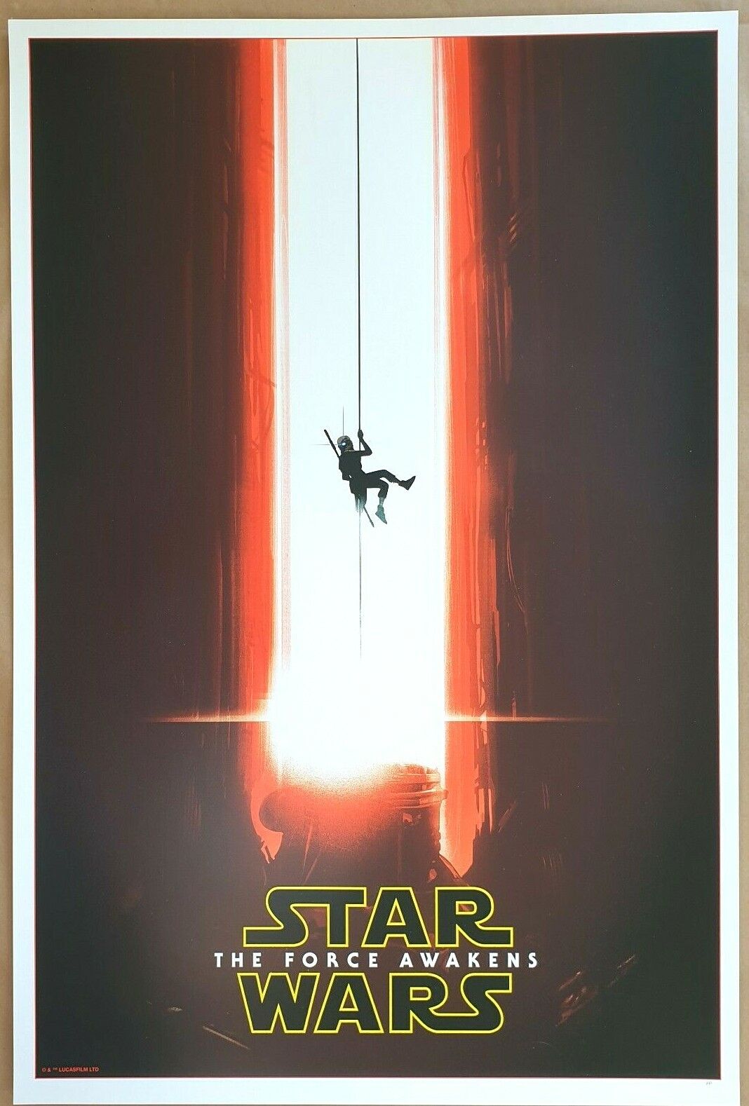 LEE GARBETT - THE FORCE AWAKENS Screen Print Poster PRINTER'S PROOF Star Wars