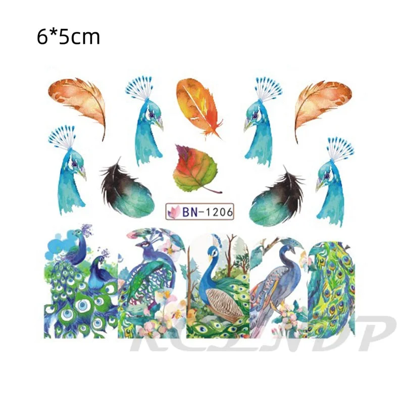 Nail sticker art decoration slider love heart adhesive design Water decals manicure lacquer accessoires polish foil