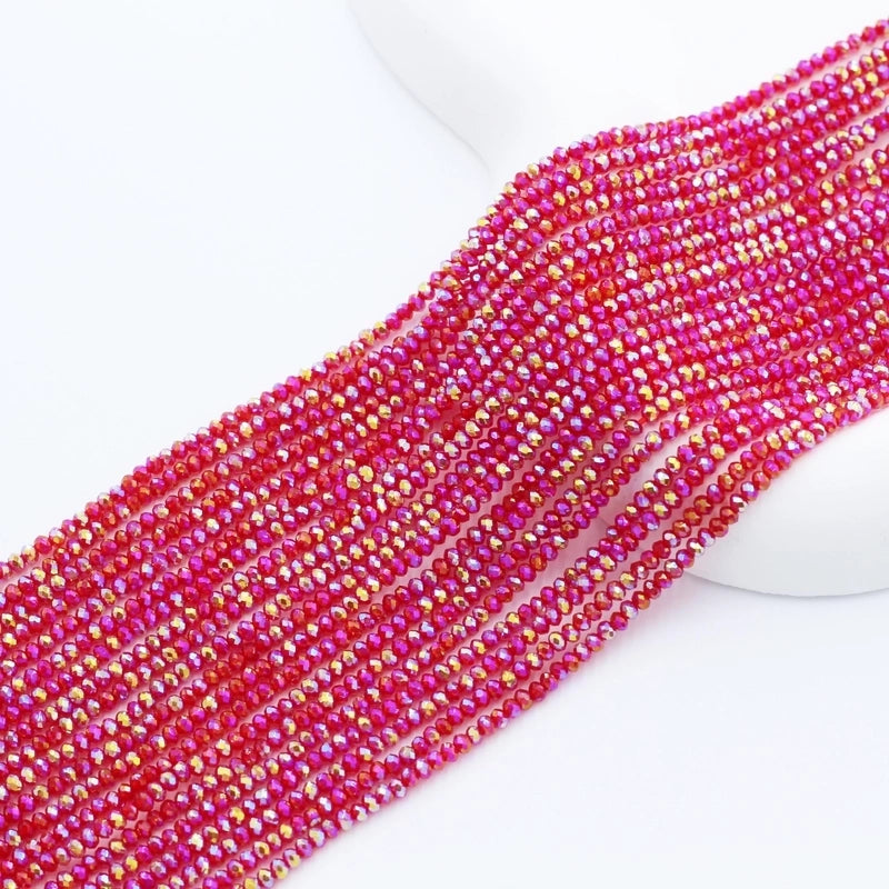 2 Pieces 2 Pieces Per Pack Artificial Crystal Glass Geometric Beads