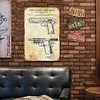 Colt 1911 brevet d&rsquo;arme &agrave; feu - Panneaux en &eacute;tain m&eacute;tallique(20*30cm/30*40cm)