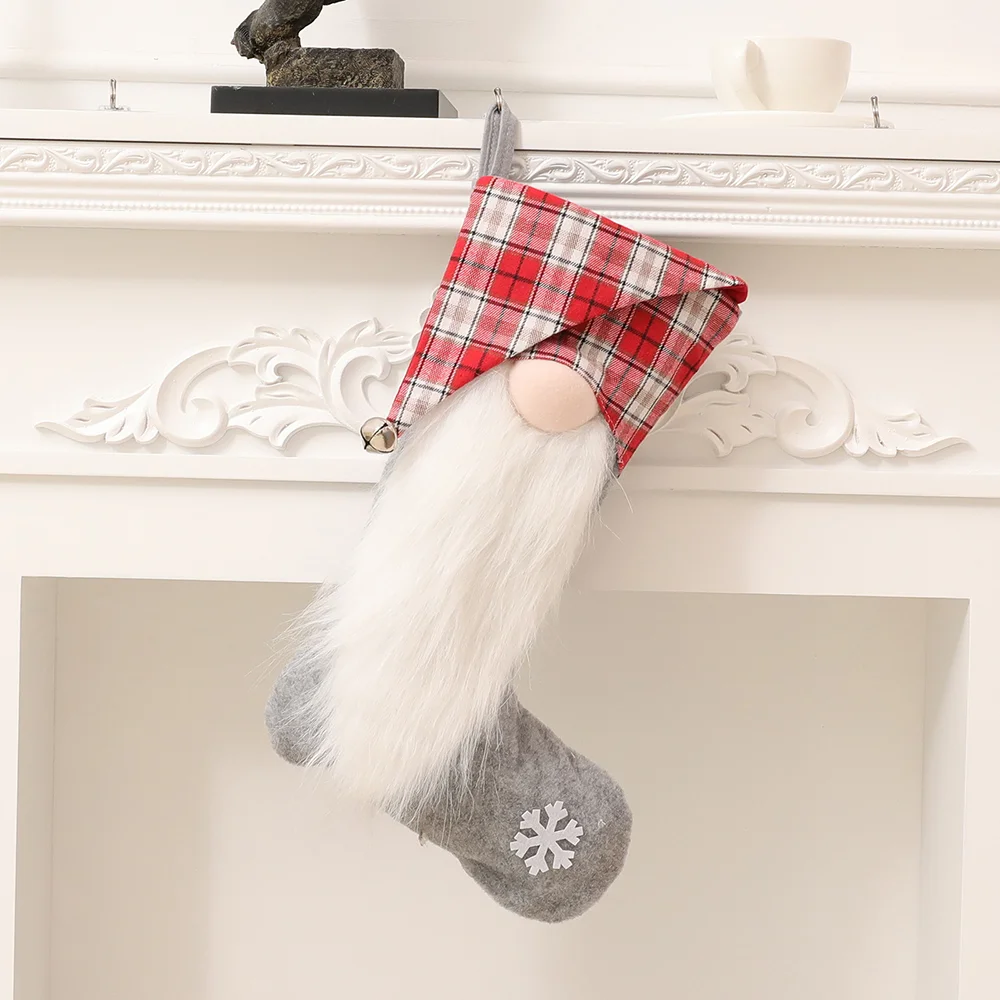 Santa Claus socks for home holiday decoration