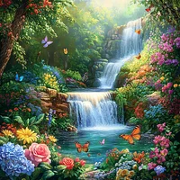 Waterfall Paradise - Diamond Painting