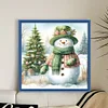 (Counted/Stamped)Christmas Snowman-11CT Cross Stitch 40*40cm