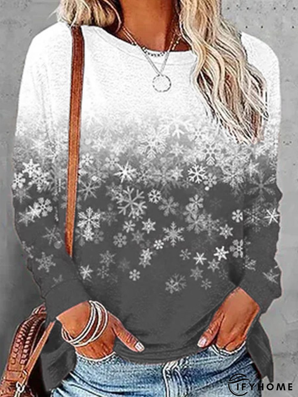 Jersey Loose Casual Long sleeve T-Shirt | IFYHOME