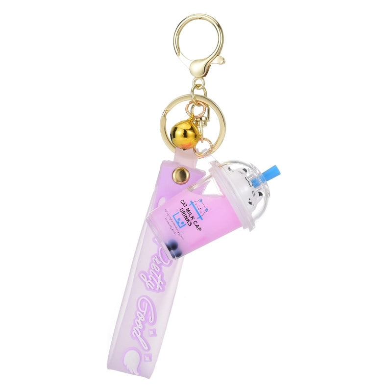 Cute Letter Cup Arylic Women’s Keychain