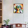 Diamond Painting -DIY Round Drill Oil Colour Bean Dog