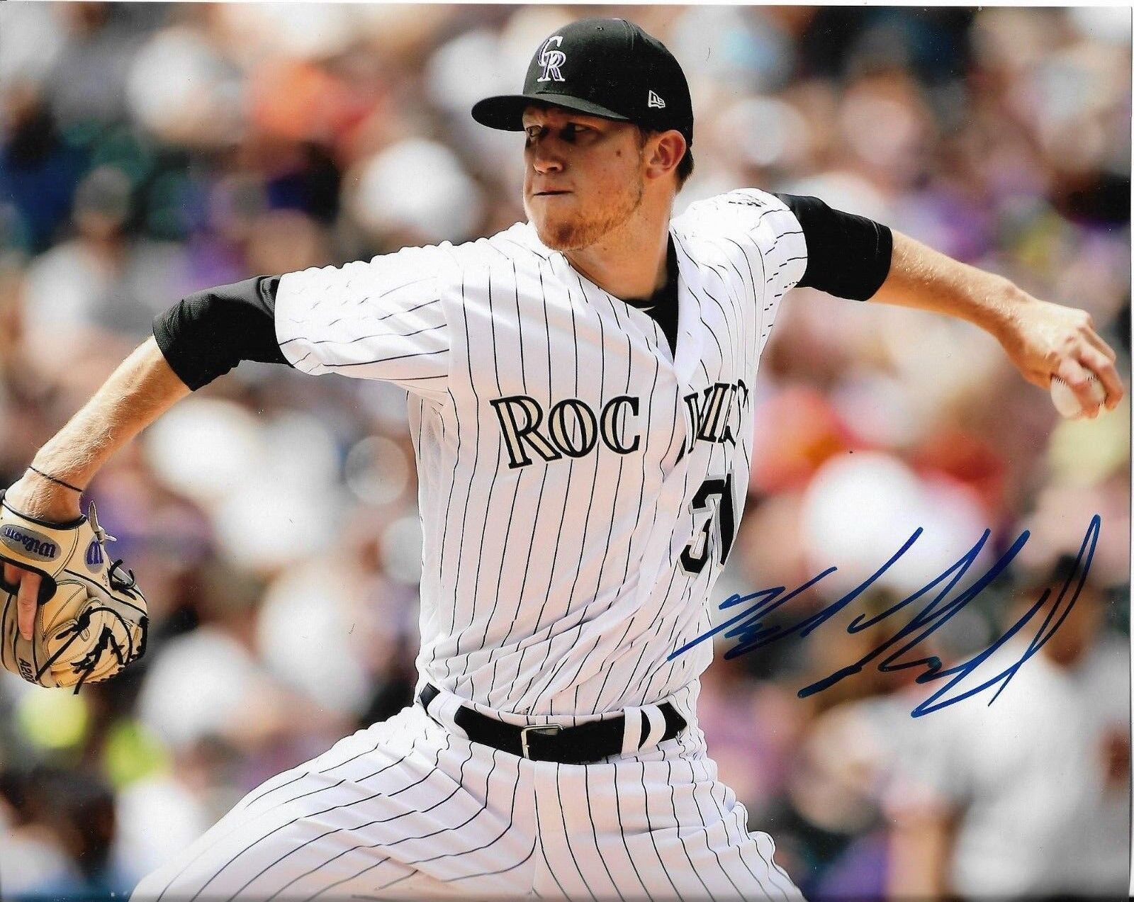 KYLE LAND signed autographed Colorado Rockies 8X10 Photo Poster painting w/COA