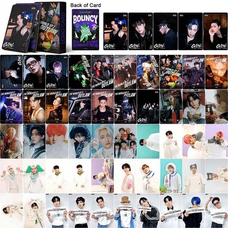 officialateezshop ATEEZ THE WORLD EP.2 : OUTLAW 55 Sheets Photocard
