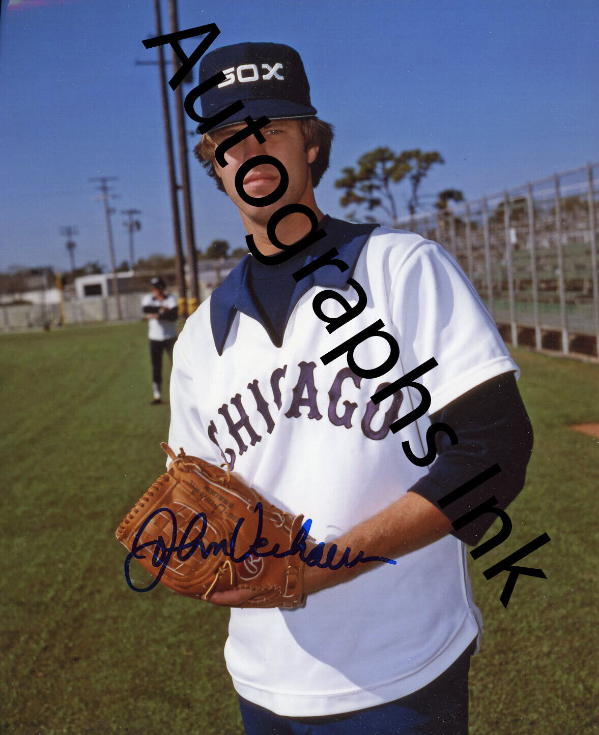 John Verhoeven autographed 8x10 Chicago White Sox Topps Vault