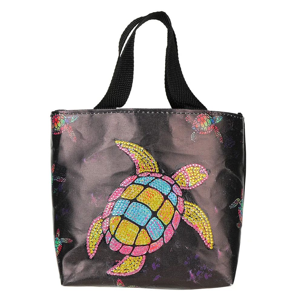 5D Diamond Painting Handbag DIY Canvas Turtle Storage Bag Tote