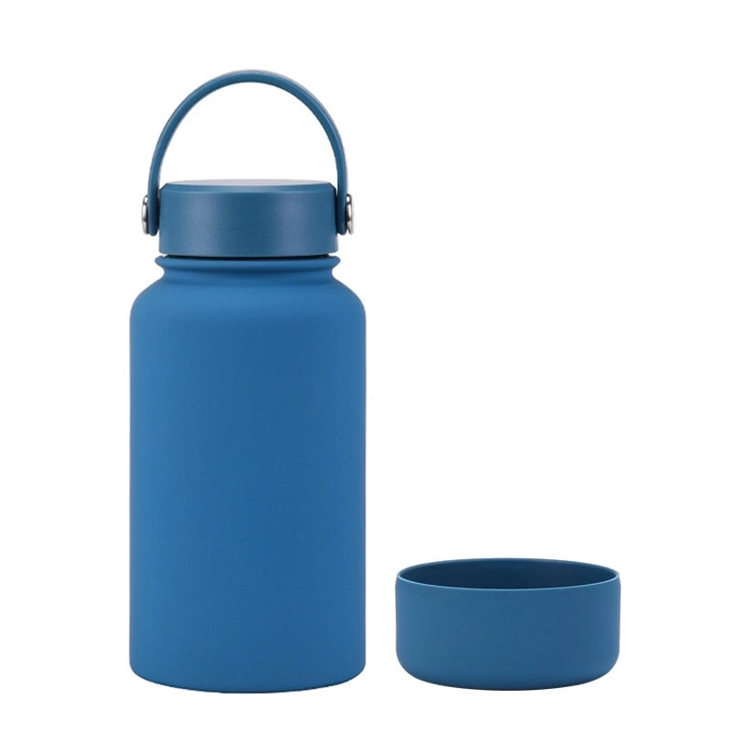 Casual Solid Color Stainless Steel Silica Gel Water Bottles 1 Piece