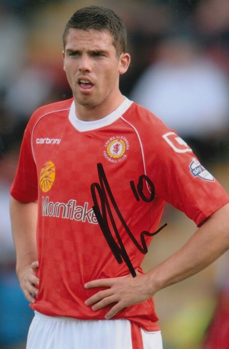 CREWE ALEXANDRA HAND SIGNED BRADDEN INMAN 6X4 Photo Poster painting 2.