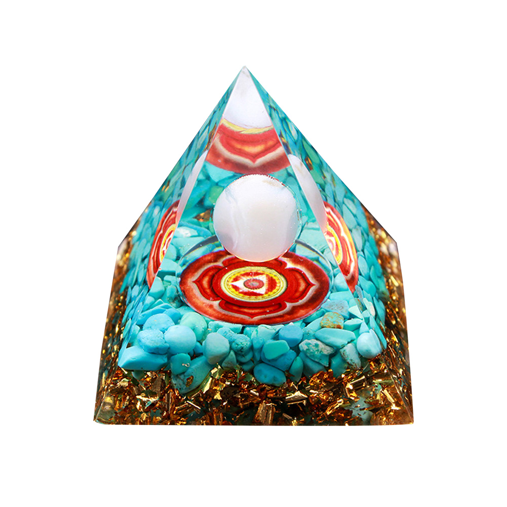 

5cm Natural Orgonite Pyramid Chakra, 501 Original