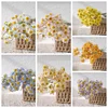 Artificial Camomile Flower Bunch Home Improvement Wedding Event Faux Floral Decoration