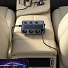 128W 7-in-1 Car Charger Splitter 12-24V PD30W QC3.0 Charge Independent Switches