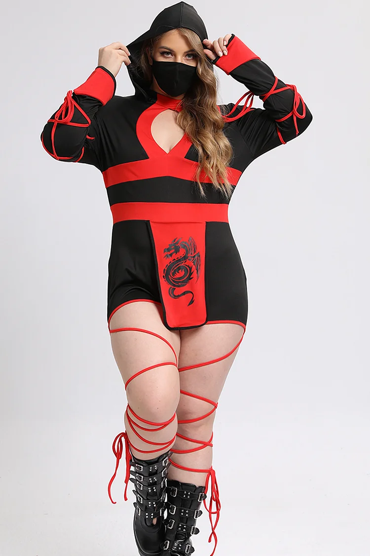 Plus size ninja costume best sale