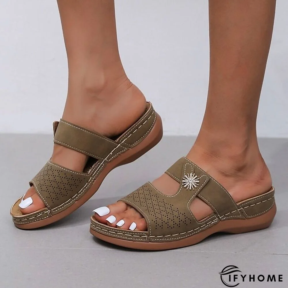 Women's Sandals Plus Size Daily Summer Flat Heel | IFYHOME