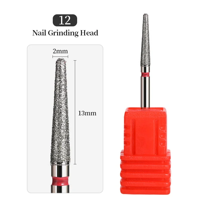 1Pcs Mini Carbite Dimond Nail Drill Bits Manicure Drill For Milling Cutter Electric Machine Nail Files Buffer Nail Art Equipment-Nail Inspo