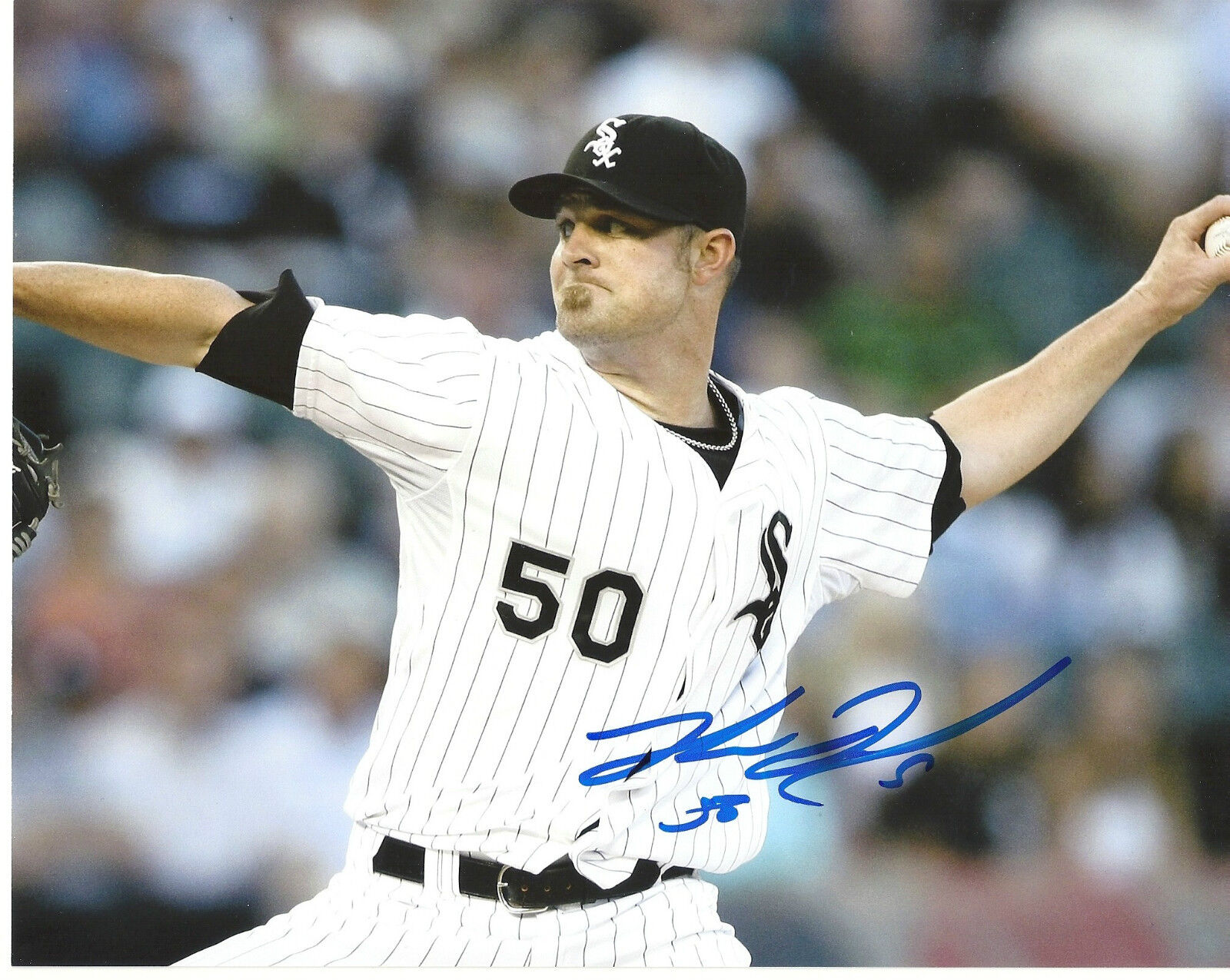 JOHN DANKS CHICAGO WHITE SOX SIGNED 8X10 Photo Poster painting 4