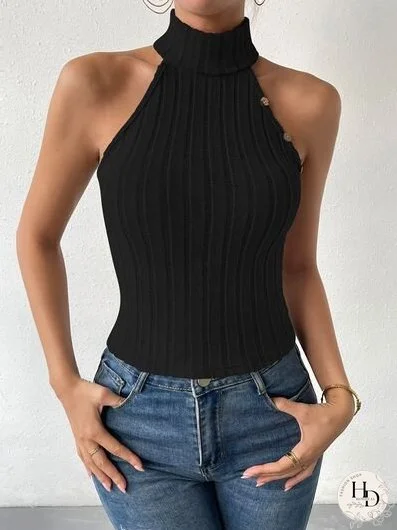 Grecian Neck Sweater Vest