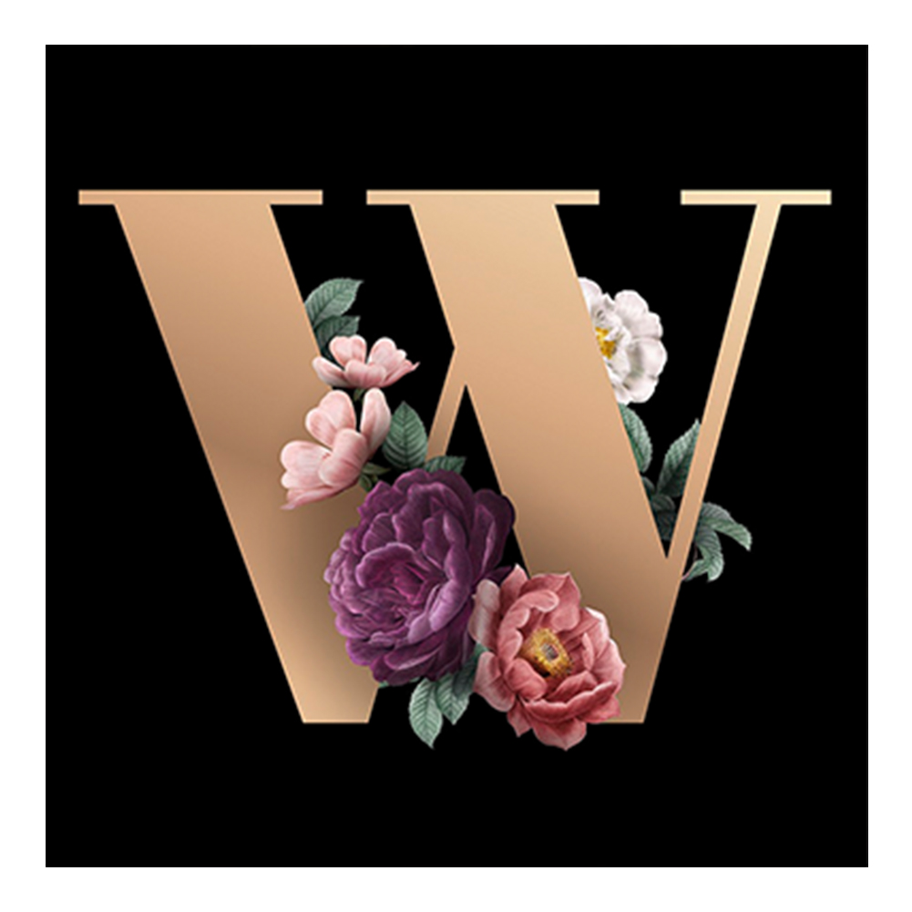 

Letter W - Round Drill Diamond Painting - 45*45CM, 501 Original