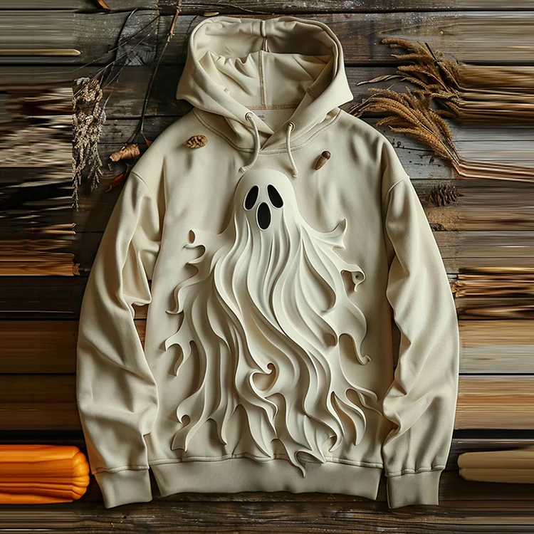 Comstylish Halloween Ghosts Printed Casual Hoodie