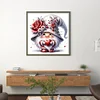 Flower Gnome - 18CT Stamped Cross Stitch - 30*30cm - Cartoon