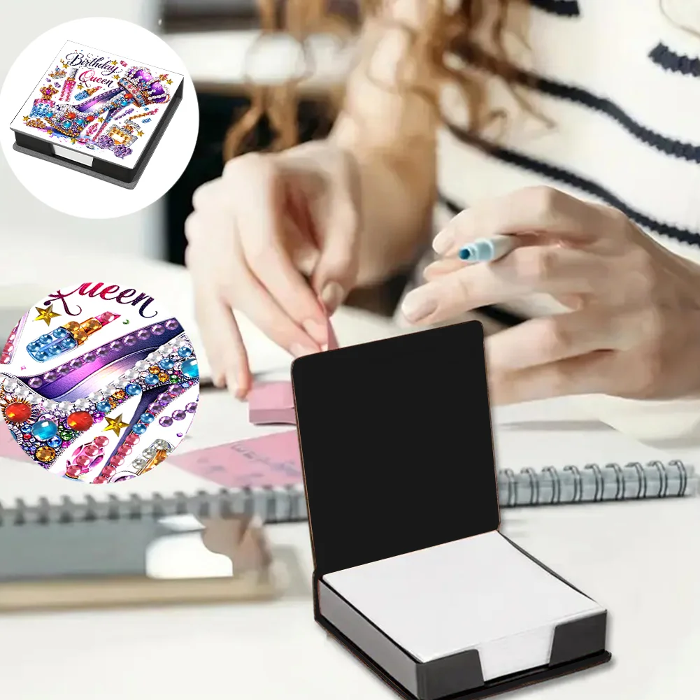 DIY High Heels Diamond Painting Memo Pad Holder Mosaic Kit for DIY Art Craft