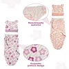 17" - 24" Purple Flower + Pink Love Wrap 4 Pcs Set Reborn Baby Doll Clothes Accessories Set - RBBI-Myrebornbabydoll&reg; 	 Myrebornbabydoll&reg;