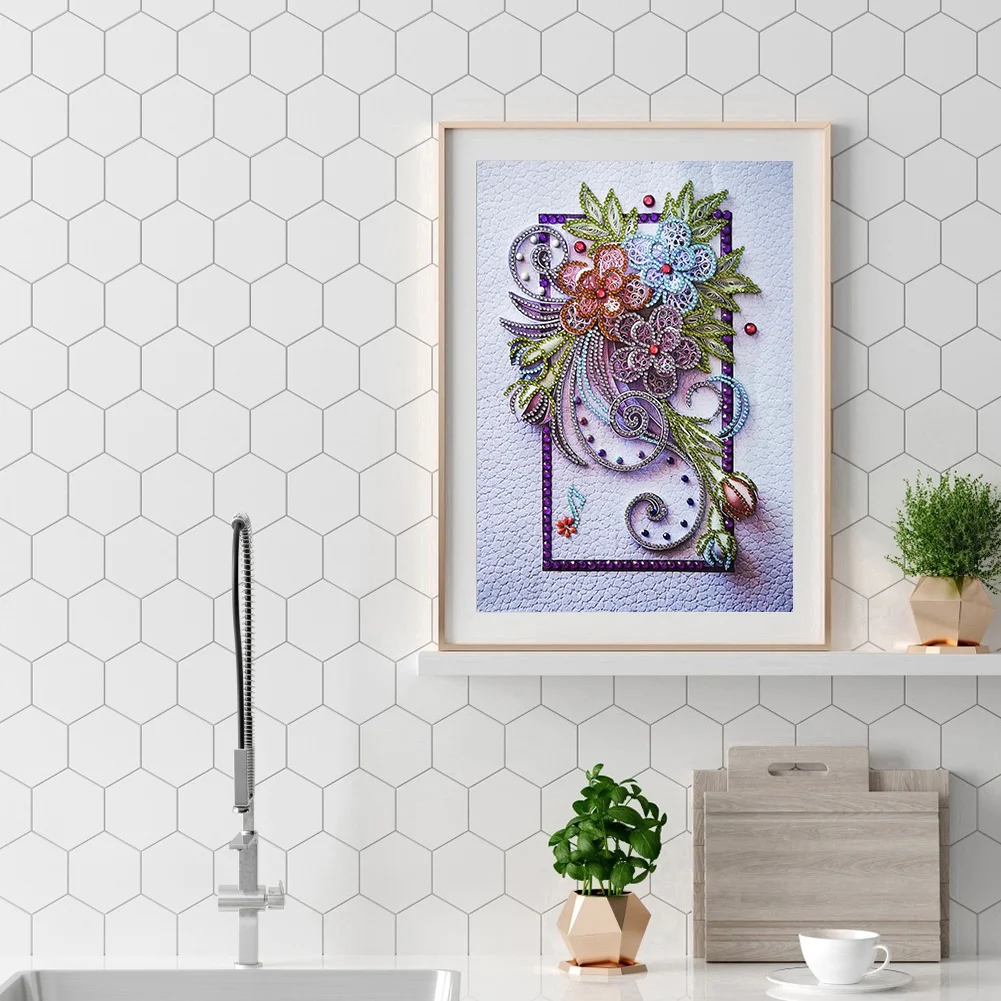 Diamond Painting - Special Shaped Drill - Flower(30*40cm)