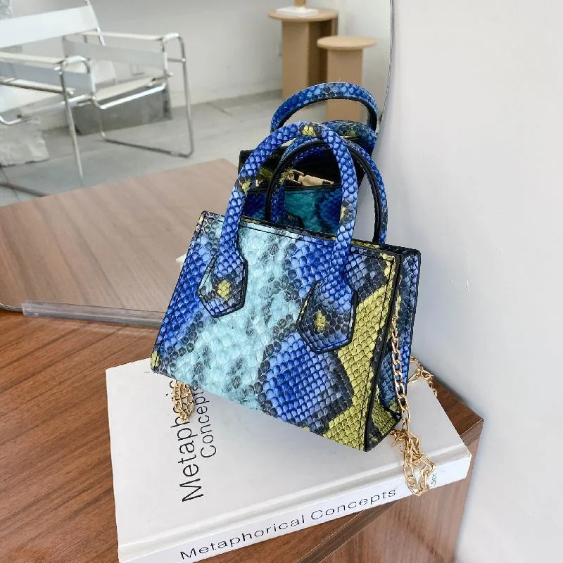 Mini Trendy Snake Print Women's Bag