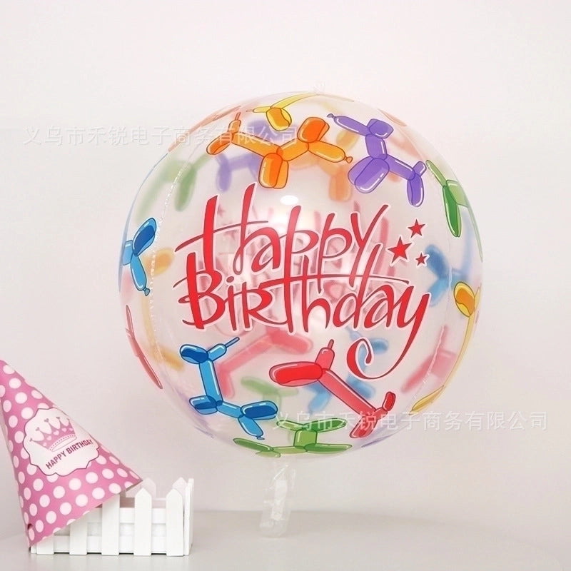 5 Pieces Birthday Letter Aluminum Film Party Balloon