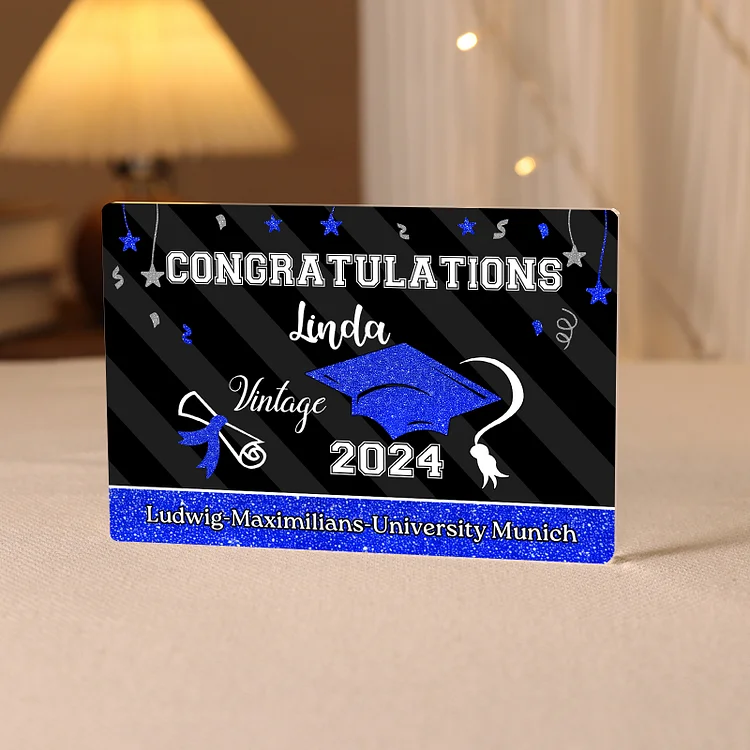 2024 Graduation Gifts Personalized Acrylic Ornaments with Customized Year, Name and Text Graduation Gifts for Her/Him