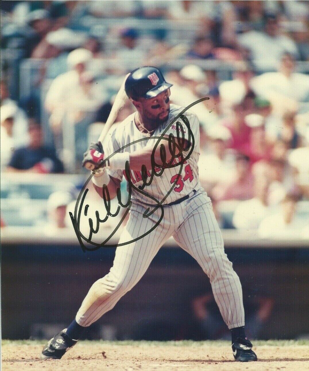 Kirby Puckett Autographed Signed 8x10 Photo Poster painting ( HOF Twins ) REPRINT