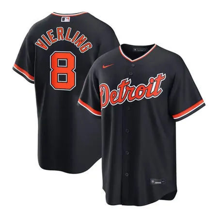 Youth Detroit Tigers #8 Matt Vierling Cool Base Stitched Jersey