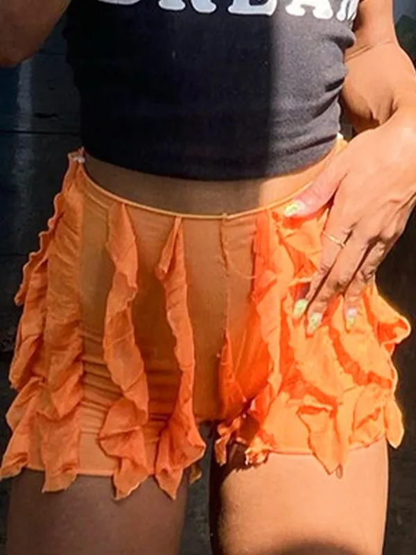 Solid Wave Trim Slim Shorts