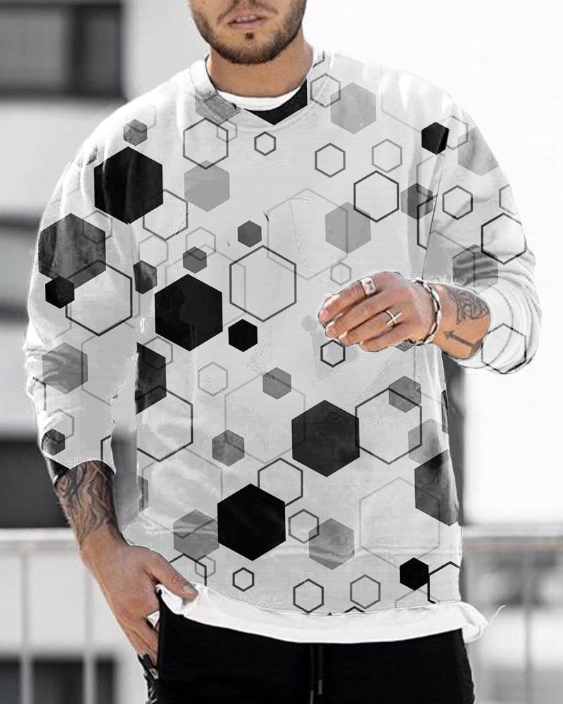 men's casual printing Hoodies