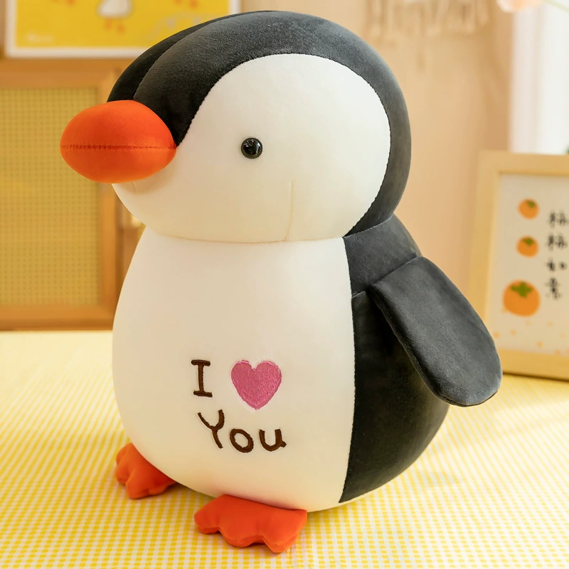 Little Penguin Plush Toy | Stuffed Animal | Gifts for Kids（Black）