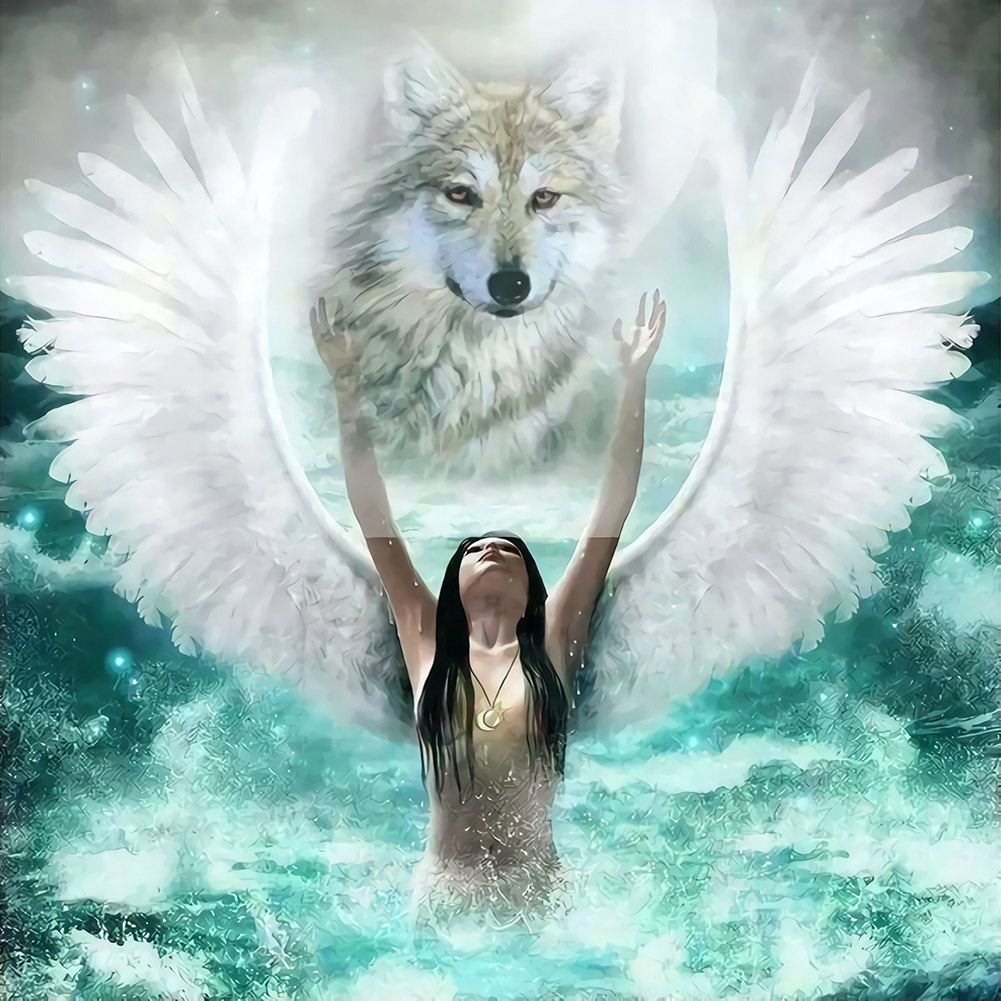 Wolf angels. Волк ангел. Волк с крыльями. Животные ангелы. Девушка ангел и волк.