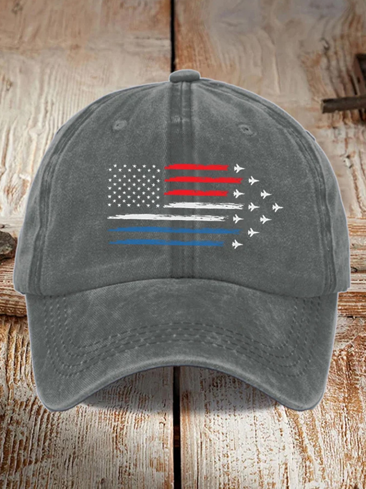 Comstylish Unisex Distressed Washed Cotton Print Hat