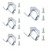 5pcs Hanger Holder Metal Hanging Hooks with Screw for Garden Kitchen Garage Tool