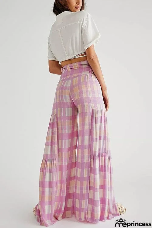 Print Belted Palazzo Pant